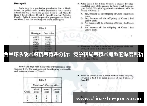 西甲球队战术对抗与博弈分析：竞争格局与技术流派的深度剖析
